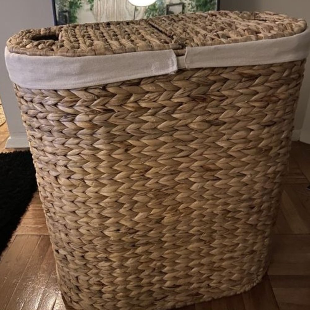 Water-Hyacinth Laundry Hamper - BRAND NEW!